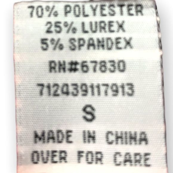 Cathy Daniels Sparkly Red 3/4 Sleeved Top S (A-037) - Picture 6 of 6